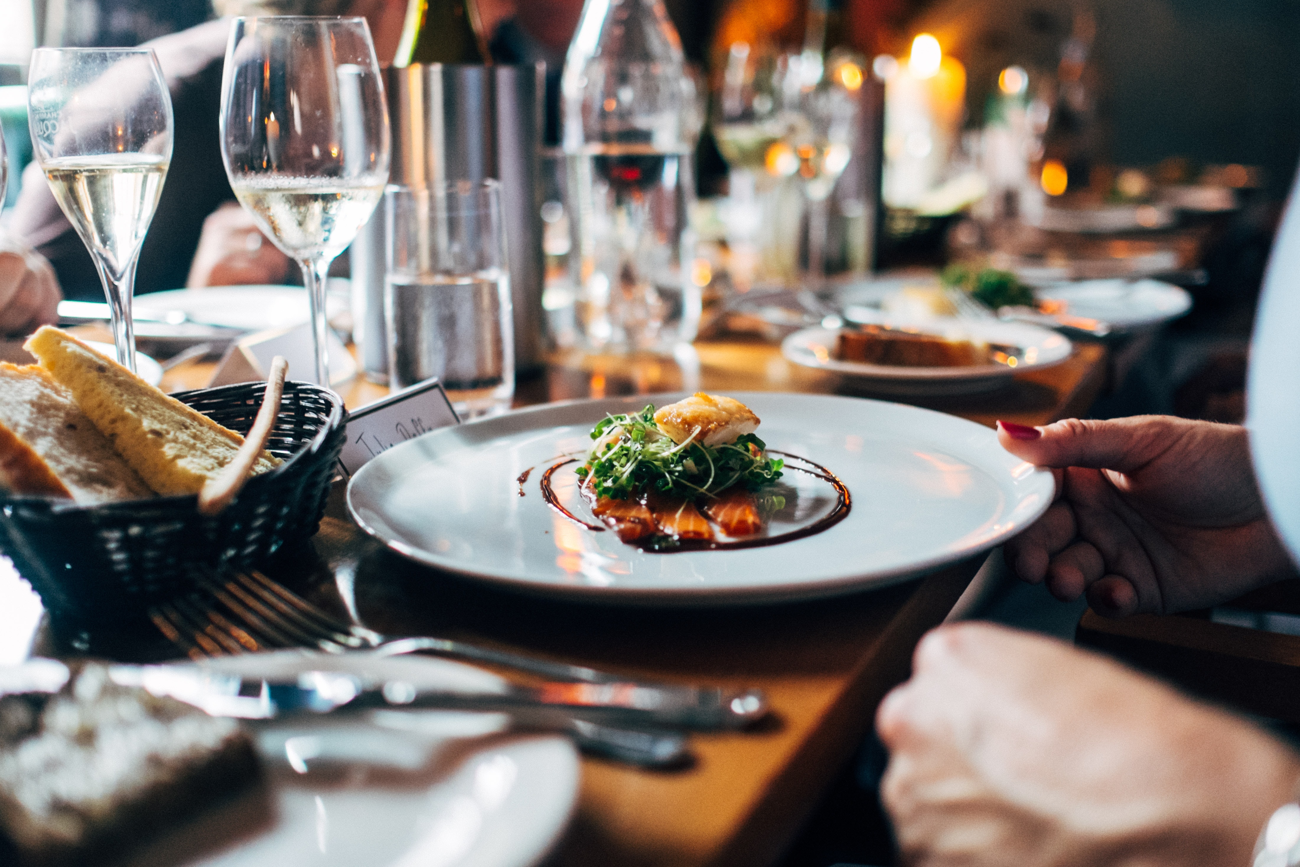 Présentation d'une assiette du restaurant La palette du goût